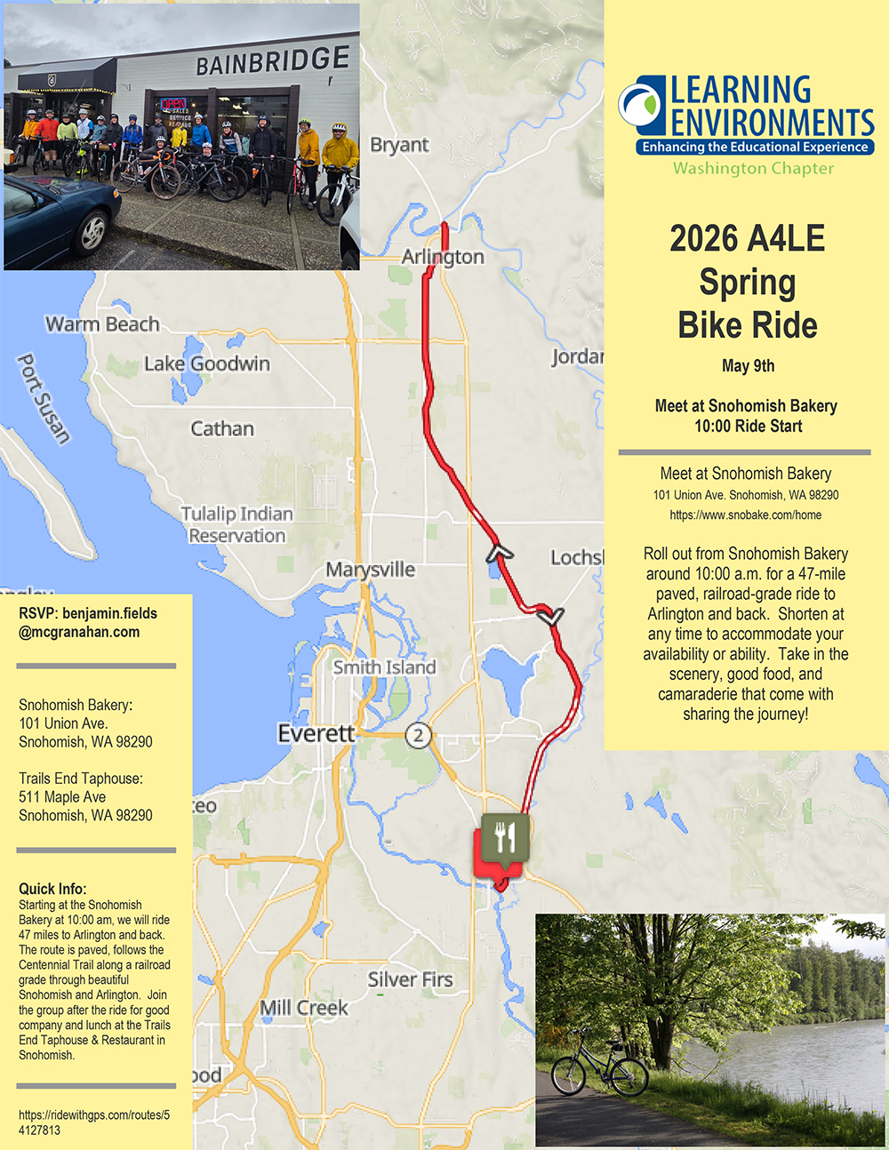 May 2026 A4LE Bike Ride