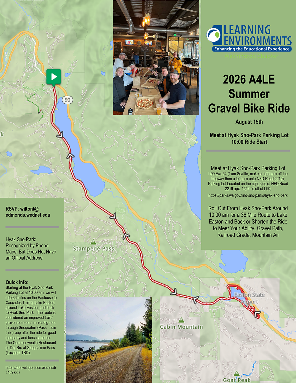 August 2026 A4LE Bike Ride
